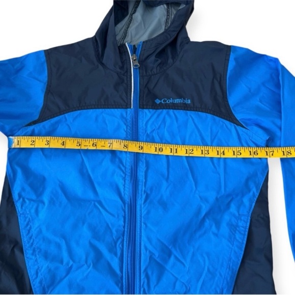 Columbia ‘Glennaker’ Two-Tone Blue Black Kids Rain jacket GUC - Picture 12 of 15